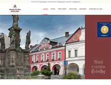 Tablet Screenshot of hotelsobotka.cz